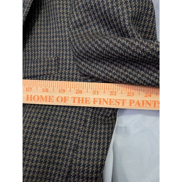 Hardy Aimes Mens Wool Houndstooth Blazer Size 42R - Picture 3 of 9